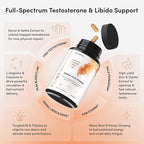 Mens Testosterone Booster & Libido Booster for Men - for Prime Strength, Energy & Vitality with Tongkat Ali, Maca, Zinc & Boron - Premium Mens Testosterone Supplement & Libido Complex - 60 Tablets