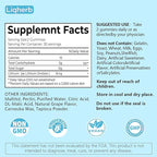 Lithium Orotate 5mg Gummies for Mood Support & Stress Management - Vegan Sugar-Free, Non-GMO, Gluten Free, Grape Flavor, 60