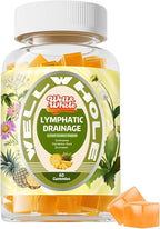 Well&Whole Lymphatic Drainage Gummies, Lymphatic Drainage Supplements with Echinacea, Dandelion, Burdock, Lymph System Support, Lymph Detox Cleanse & Immune Support, Pineapple, Vagan, 60 Gummies