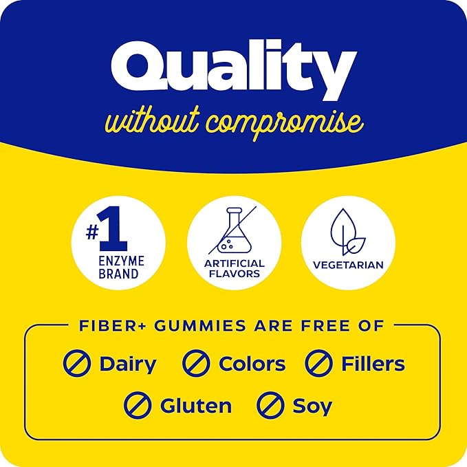ENZYMEDICA Fiber Gummies, 90 CT