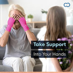 Copper Compression Arthritis Gloves | Fingerless Arthritis Carpal Tunnel Pain Relief for Men & Women | Hand Support Wrist Brace for Neuropathy, Rheumatoid, Tendonitis, Swelling, Crocheting, Typing Pink XL