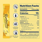 TEAZEN Lemon Ginger Hot Kombucha Tea, Spice Tea, Live Probiotics & Postbiotics, Relaxation and Warmth for Colds and Sore Throat, Hydration Drink Mix, Sugar Free, On-the-Go 10 Packets, 1.76oz