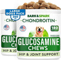Glucosamine Chondroitin Dog Hip & Joint Supplement - Joint Pain Relief - Hip & Joint Chews for Dogs - Joint Support Large Breed - Senior Doggie Vitamin Pills Joint Health - (360 Treats - Chicken)