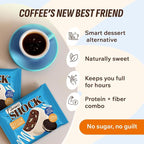 Fitness SHOCK Cookie Cream Protein White Brownie - No Added Sugar, 7.5g Protein, Low Carb Guilt-Free Dessert - 0g Added Sugar, 10g Net Carbs, 5g Fiber, Non-GMO - 10 x 50g