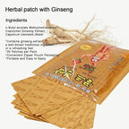 DEAD SKIN Korean Traditional Herbal Patch with Ginseng, Power Strips – 25 Counts x 4 Packs
