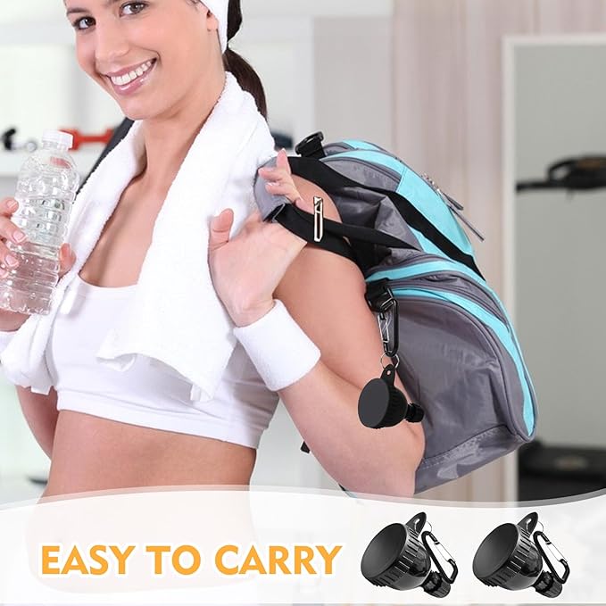 2 Pack Protein Powder Funnel, Portable Protein Powder Keychain, 50ml Protein Powder Holder, Protein Powder Container for Workouts, Fitness and Traveling