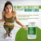 15 Day Gut Cleanse Detox for Women, GLP-1 Support - Natural Colon & Detox Cleanse for Weight Loss - Bloating & Constipation Relief - Flushes Toxins & Supports Immunity - 30 Ct.