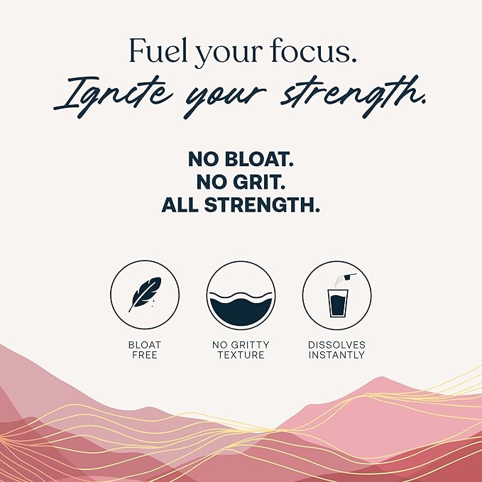 True Grace FuelHer RapidMix Creatine Monohydrate - Unflavored - for Women - Supports Lean Muscle, Mental Clarity & Metabolism - 100 mg Magnesium - Bloat Free - Mixes Instantly - Non-GMO - 30 Servings