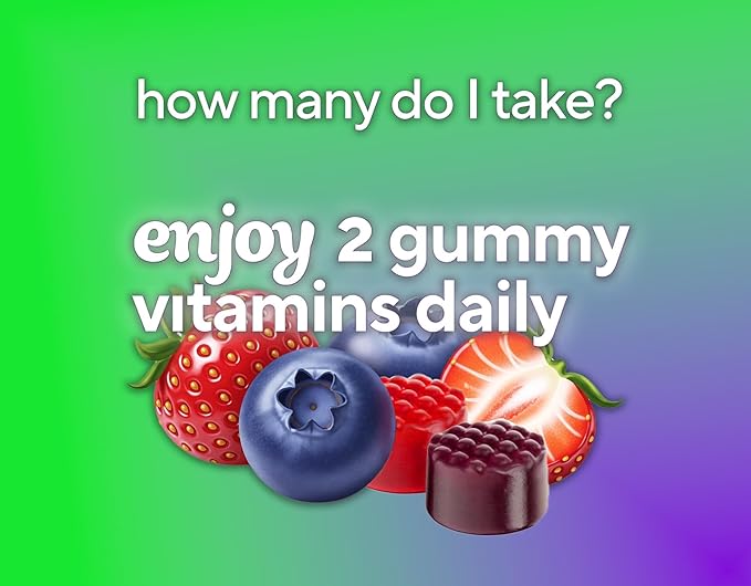Vitafusion 150 Count with Vitamins A, C, D, E, B-6 and B-12 Womens Multivitamin Gummies, Berry Flavored Daily Vitamins for Women