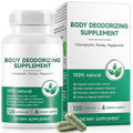 Chlorophyll Capsules Internal Deodorant Supplement, Natural Body Odor Control for Whole Body Freshness, Chlorophyll with Parsley & Mint for Breath, Gut & Digestive Support, Vegan, 120 Capsules