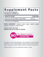 NeoCell Hyaluronic Acid Capsules | 60 Pills | 100mg | Advanced Formula Supplement | Skin Hydration & Suppleness