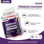 Melatonin 5mg Gummies for Adults, Raspberry Flavor Sleep Aid, Sugar-Free, 120 Gummies, 120 Days Supply