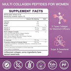 ZEBORA Collagen Peptides Powder for Women – Hydrolyzed Collagen Peptides with Women's Probiotics & D-Mannose – Supports Skin, Hair, Nails, and Urinary Tract Health, Unflavored, 35 Servings