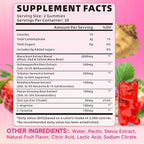 Maca Root Gummies for Women & Men, Organic Maca Root Supplement with Ashwagandha for Energy & Strength Support, Sugar-Free/Vegan/Non-GMO, Strawberry Flavor 120 Count