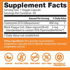Doctor's BEST High Absorption CoQ10, Heart & Energy Support, USP Verified, Naturally Fermented CoQ10, Non-GMO, Gluten Free, Soy Free, Vegan 60 Veggie Caps