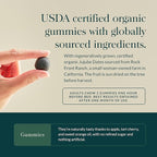 Gaia Herbs Sleep Gummies - Sleep Support*- Ashwagandha, Reishi Mushroom & Passionflower - USDA Certified Organic, Non-GMO Project Verified, Gluten Free - Cherry Orange - 40 Vegan Gummies (20 Servings)