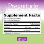 Pregnitude Reproductive Fertility Support - Helps Promote Regular Ovulation - Menstrual Cycles, and Increase Quality of Eggs - 60 Day Supply 120 Packets