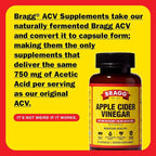 Bragg Organic Apple Cider Vinegar Capsules with Vitamin D and Zinc - (2 Pack) 90 Count - Supports Immune System