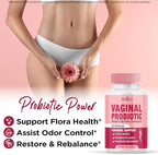 NEW AGE Vaginal Probiotics for Women with Prebiotics, Cranberry Extract, and a Lactobacillus Probiotic Blend, Supports Healthy pH Balance, Odor Control, Vaginal Flora - 60 Capsules