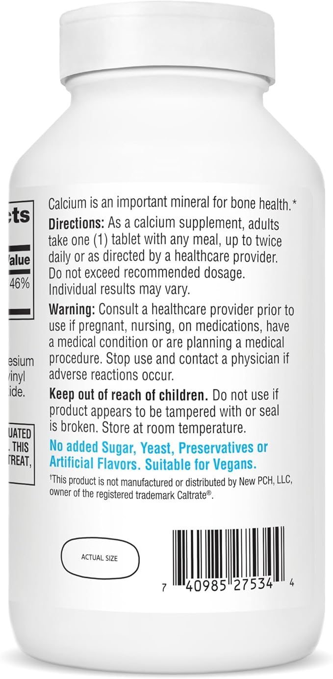 21st Century Calcium Supplement,600 mg,400 Count (Pack of 2)