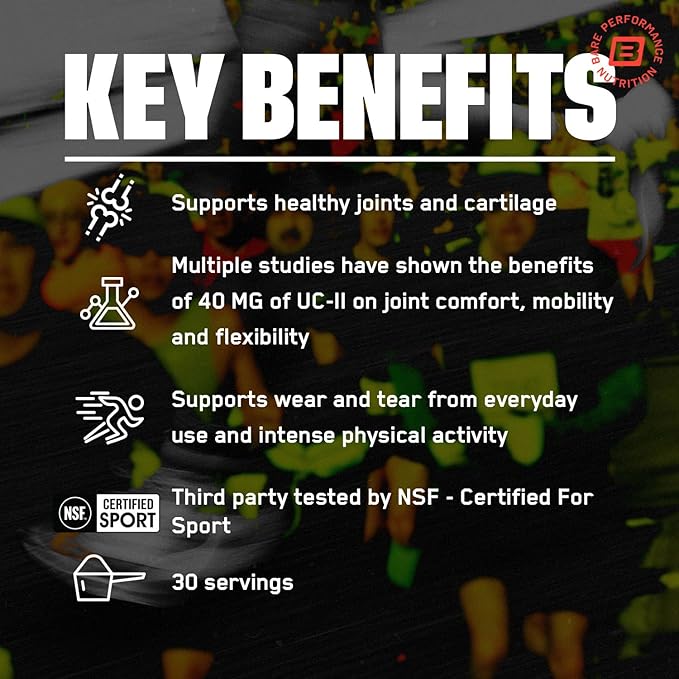 BARE PERFORMANCE NUTRITION, BPN Strong Joints, Joint Support Capsules, UC-ll®, Joint Comfort, Mobility and Flexibility