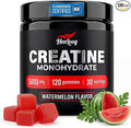 Creatine Monohydrate Gummies 5000mg for Women & Men, NSF Certified, Sugar Free, Vegan, 120 Count, Pre Workout Muscle Strength & Recovery Supplement