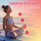 Chromium Picolinate Gummies 1000 mcg, Vegan, Gluten-Free, Peach Flavor, 60 Vegan Gummies