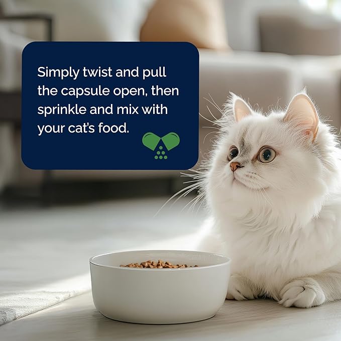 YuMOVE Cat Joint Supplement with Glucosamine, Omega 3, Hyaluronic Acid, & Green Lipped Mussel - Joint Support Supplement - for Senior Cats 60 Capsules