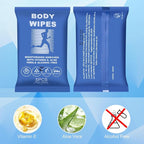 Body Wipes for Women and Men Individually Wrapped Face and Body Wipes, Bath Wipes for Adults No Rinse Personal Cleansing Wipes Travel, Bulk Deodorant for Homeless Shower Wipes (5Wipes/Pack,100Pack)