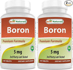 Best Naturals Boron Supplements 5 mg 240 Tablets (240 Count (Pack of 2))