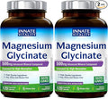 Innate Vitality Magnesium Glycinate 500mg | 70mg Elemental Magnesium Supplement - High Absorption, Non Buffered, Non-GMO & No Gluten - Vegan - Nerve Health - 120 Capsules (Pack of 2)