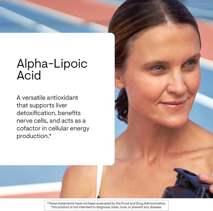 THORNE - Alpha-Lipoic Acid - Provides Antioxidant Support - Supports Liver Detox & Nerve, Eye, Metabolic & Liver Health* - Third-Party Certified - Gluten, Dairy & Soy-Free - 60 Capsules