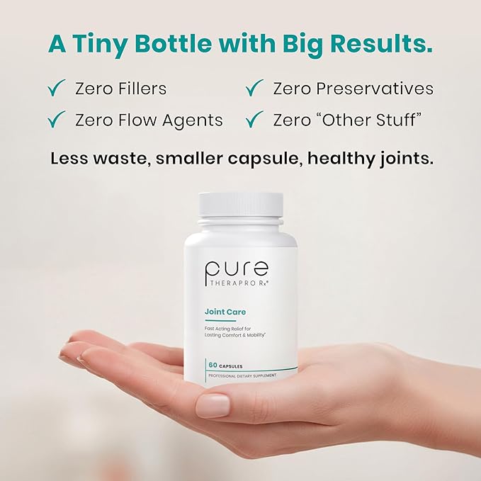 Pure Therapro Rx Boswellia, Curcumin, & Type II Collagen Joint Health Supplement | Made in the USA | Joint Care 60 Capsules, 2-Month Supply