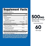 Nutricost Apple Cider Vinegar 500mg, 60 Gummies, Apple Flavored - Gluten Free, Non-GMO, No Corn Syrup