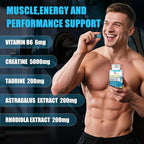 Creatine Gummies Monohydrate Complex 5000mg 60 Count Gummies Taurine + Vitamin B6 for Muscle Strength, Muscle Builder, Energy Boost, Pre Workout (60 Count (Pack of 2))