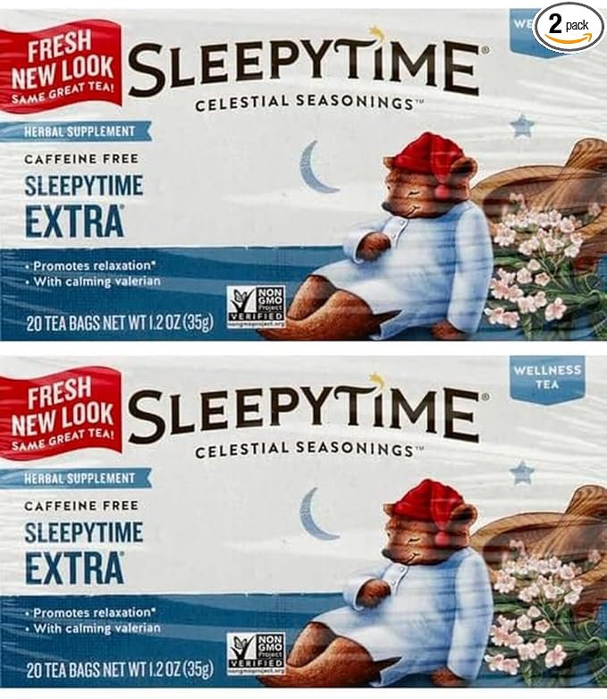 Celestial Seasonings Herbal Tea, Sleepytime Extra, 20 Count- Pack of 2