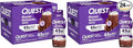 Quest Nutrition Chocolate Protein Shake,45g Protein,2g Sugar,4g Net Carbs,Ready to Drink,Gluten Free,(Pack of 24)