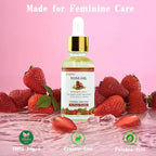 Natural Feminine Wash Yoni Wash Yoni Oil Set, Cleanse - Remove Odor - pH Balance for Women, 1 fl.oz Feminine Oil & 6.7 fl.oz Intimate Wash with Cleaning Factor - Strawberry Scent