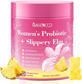 Her Juicy Feminine Probiotics Gummies with Slippery Elm & Lactobacillus Blend, Supports pH Balance & Immune Function, Promotes Vaginal Wellness, Pineapple Flavor, 60 Count