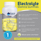 Trace Minerals Electrolyte Stamina Gummies - Convenient Electrolyte Supplement that Supports Hydration - Supports Optimal Energy - Muscle Stamina - Vegan - Lemon Lime - 90 Count (30 Servings)