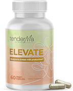 Elevate Lactation Supplement, Natural Lactation Support for Breastfeeding, Breast Milk Supply Increase, Fenugreek, Moringa, Thistle Alfalfa, Fennel, Vegan, Non-GMO, 60 Capsules