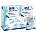 Dr. Fischer Tea Tree Eyelid Wipes for Dry Eyes - Gentle Eye Wipes for Everyday Eye Conditions and Hypoallergenic Makeup Remover (60 Wipes)