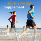 Joint Health Supplement with Glucosamine, MSM, Turmeric & Boswellia, Relief Support for Back, Knees, Hands | Women & Men - 120 Capsules