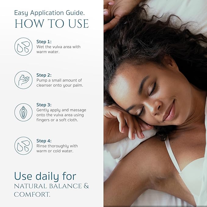 LOVV PureBalance Vulva Daily Cleanser | 6 Fl Oz | pH Balanced Feminine Body Wash Women with Hyaluronic Acid Probiotics & Prebiotics Gentle Intimate Wash for Women Supports Healthy Flora Fragrance Free