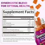 Quercetin Gummies, Quercetin with Bromelain, Vitamin C, Zinc & Elderberry, High Potency Immune Support, Respiratory Health & Antioxidant Supplement for Adult & Kid, Vegan, 60 Gummies (2 Pack)