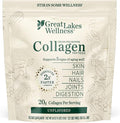 Great Lakes Wellness Collagen Peptides Powder – Supports Skin, Hair, Nails, Joints & Digestion – Hydrolyzed, Quick Dissolve, Non-GMO, Keto & Kosher – Pure Collagen Protein (64 oz, 90 Servings)