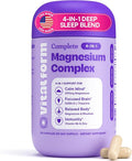 Magnesium Glycinate Sleep Complex – Non-Habit Forming Support with L-Theanine, GABA, Zinc & Rhodiola – Promotes Relaxation, Calm & Muscle Recovery – Non-Melatonin – 100 Capsules