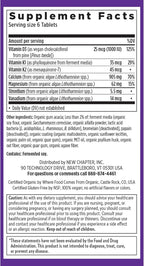 New Chapter Calcium Supplement - Bone Strength Tiny Tabs Plant-Based USDA Organic Calcium with Magnesium, Vitamin D3+K2, for Bone Health & Joint Mobility, Heart Support, 905 mg dose - 120 Tiny Tabs