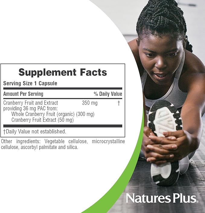 NaturesPlus PRO Cranberry Plus - 60 Capsules - Non-GMO, Gluten Free - 60 Servings