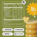 Bellway Super Fiber Powder + Fruit, Sugar Free Organic Psyllium Husk Powder Fiber Supplement for Regularity, Bloating Relief & Digestive Health, Plant-Based, Pineapple Passion Fruit (50 Servings)